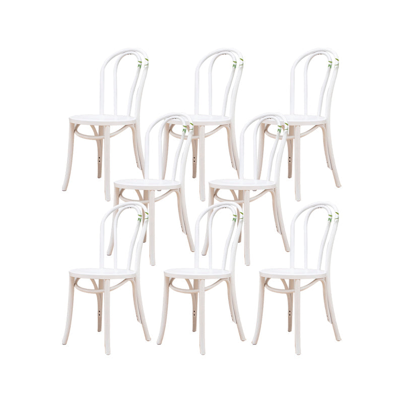 Solid Wood Side Chair Windsor Back Dining Chair for Living Room White 8 Piece Set Clearhalo 'Dining Chairs' 'Dining Tables & Seating' 'dining_chair' 'furn' 'furn_dining_chair' 'Furniture' 'Kitchen & Dining Furniture' 7013988
