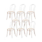 Solid Wood Side Chair Windsor Back Dining Chair for Living Room White-Yellow 8 Piece Set Clearhalo 'Dining Chairs' 'Dining Tables & Seating' 'dining_chair' 'furn' 'furn_dining_chair' 'Furniture' 'Kitchen & Dining Furniture' 7013993