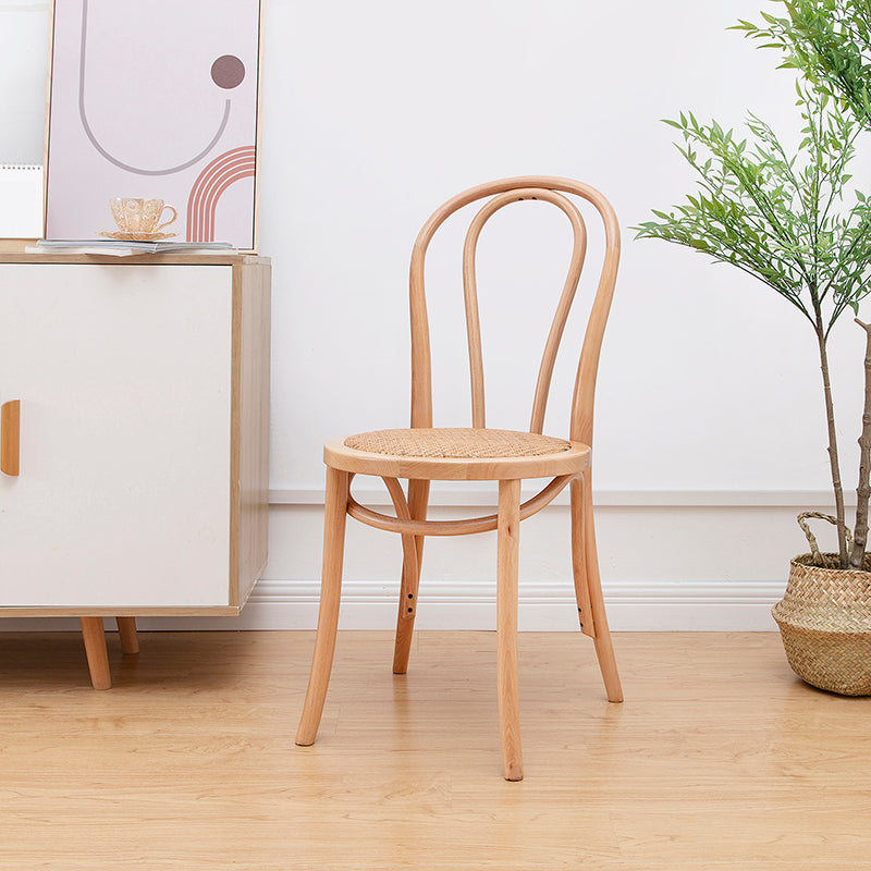 Solid Wood Side Chair Windsor Back Dining Chair for Living Room Wood 1 Piece Clearhalo 'Dining Chairs' 'Dining Tables & Seating' 'dining_chair' 'furn' 'furn_dining_chair' 'Furniture' 'Kitchen & Dining Furniture' 7013994