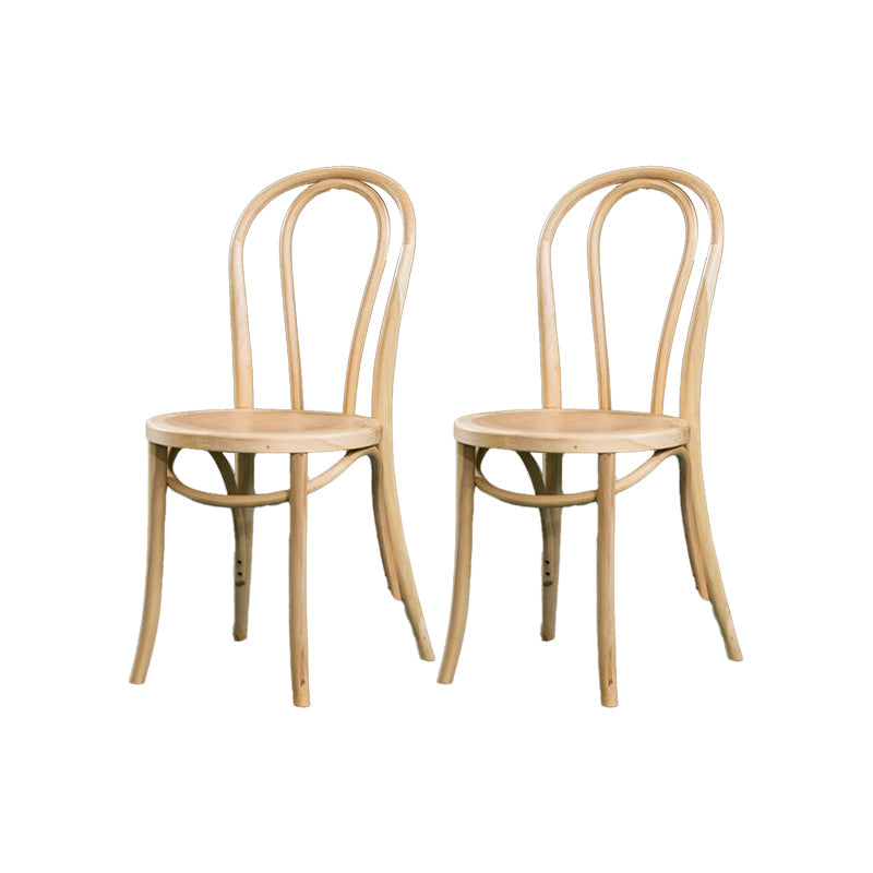 Solid Wood Side Chair Windsor Back Dining Chair for Living Room Wood 2 Piece Set Clearhalo 'Dining Chairs' 'Dining Tables & Seating' 'dining_chair' 'furn' 'furn_dining_chair' 'Furniture' 'Kitchen & Dining Furniture' 7013995