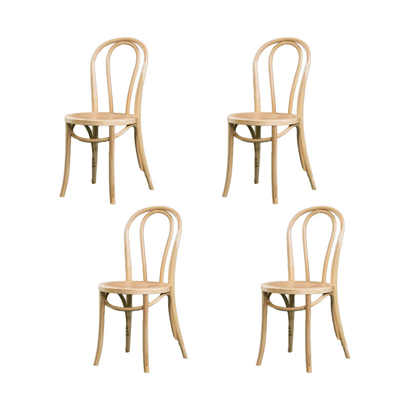 Solid Wood Side Chair Windsor Back Dining Chair for Living Room Wood 4 Piece Set Clearhalo 'Dining Chairs' 'Dining Tables & Seating' 'dining_chair' 'furn' 'furn_dining_chair' 'Furniture' 'Kitchen & Dining Furniture' 7013996