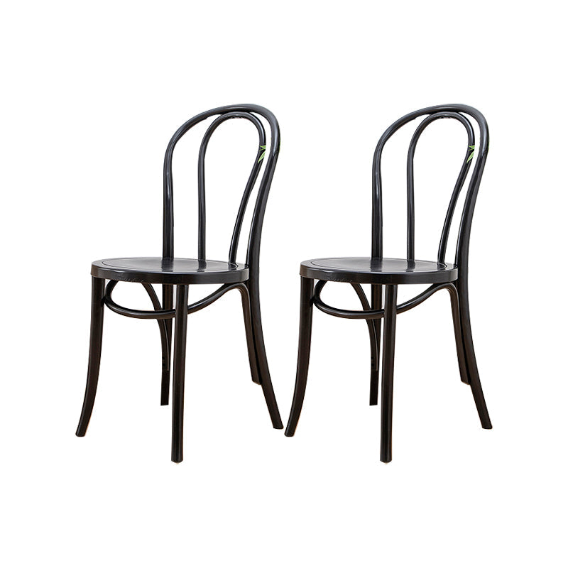 Solid Wood Side Chair Windsor Back Dining Chair for Living Room Black 2 Piece Set Clearhalo 'Dining Chairs' 'Dining Tables & Seating' 'dining_chair' 'furn' 'furn_dining_chair' 'Furniture' 'Kitchen & Dining Furniture' 7014000