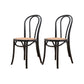 Solid Wood Side Chair Windsor Back Dining Chair for Living Room Black-Yellow 2 Piece Set Clearhalo 'Dining Chairs' 'Dining Tables & Seating' 'dining_chair' 'furn' 'furn_dining_chair' 'Furniture' 'Kitchen & Dining Furniture' 7014005