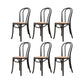 Solid Wood Side Chair Windsor Back Dining Chair for Living Room Black-Yellow 6 Piece Set Clearhalo 'Dining Chairs' 'Dining Tables & Seating' 'dining_chair' 'furn' 'furn_dining_chair' 'Furniture' 'Kitchen & Dining Furniture' 7014007