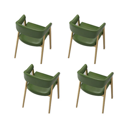 Chaises de restauration de cuisine en faux cuir en cuir avec base en métal