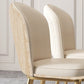 Glam Style Side Chair Leather Gold Frame Dining Chair for Home Clearhalo 'Dining Chairs' 'Dining Tables & Seating' 'dining_chair' 'furn' 'furn_dining_chair' 'Furniture' 'Kitchen & Dining Furniture' 7014230