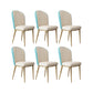 Glam Style Side Chair Leather Gold Frame Dining Chair for Home Lake Blue-White 6 Piece Set Clearhalo 'Dining Chairs' 'Dining Tables & Seating' 'dining_chair' 'furn' 'furn_dining_chair' 'Furniture' 'Kitchen & Dining Furniture' 7014246