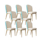 Glam Style Side Chair Leather Gold Frame Dining Chair for Home Lake Blue-White 8 Piece Set Clearhalo 'Dining Chairs' 'Dining Tables & Seating' 'dining_chair' 'furn' 'furn_dining_chair' 'Furniture' 'Kitchen & Dining Furniture' 7014247