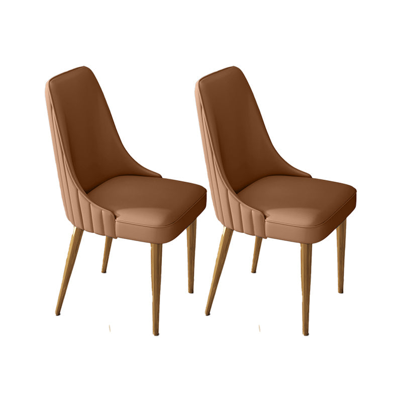 Silla de comedor de estilo glamorante silla de comedor de cuero para casa