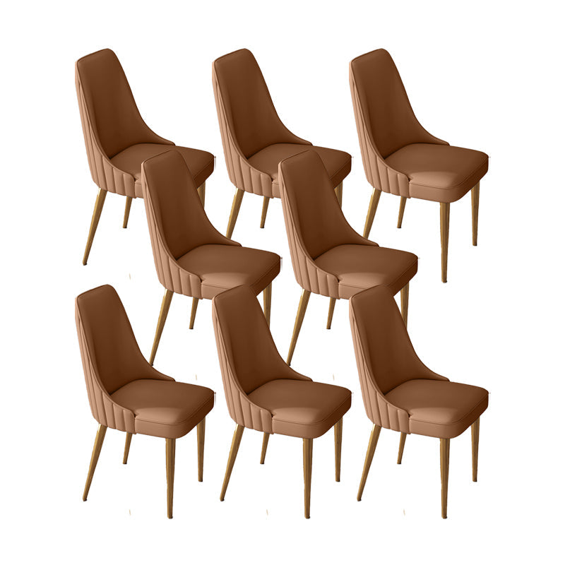 Silla de comedor de estilo glamorante silla de comedor de cuero para casa