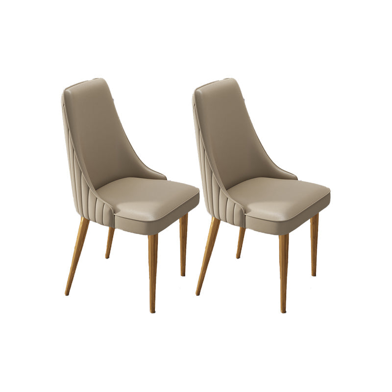 Silla de comedor de estilo glamorante silla de comedor de cuero para casa