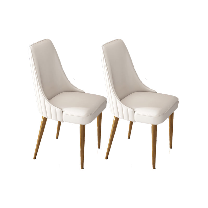 Silla de comedor de estilo glamorante silla de comedor de cuero para casa