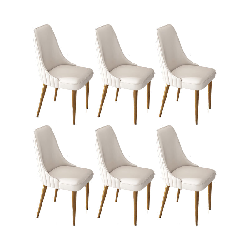 Silla de comedor de estilo glamorante silla de comedor de cuero para casa