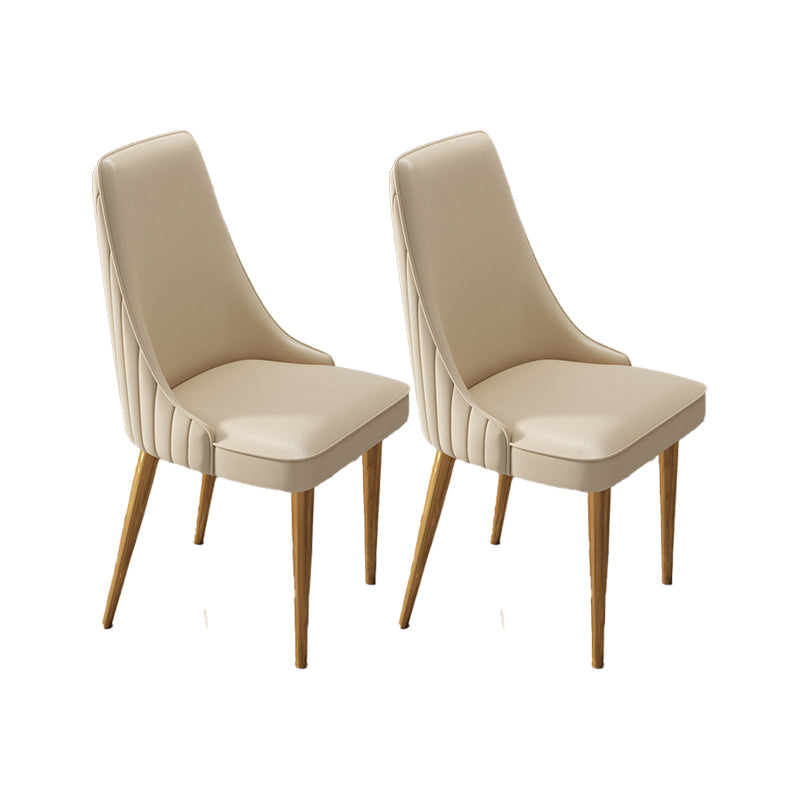 Silla de comedor de estilo glamorante silla de comedor de cuero para casa