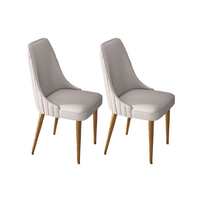 Silla de comedor de estilo glamorante silla de comedor de cuero para casa