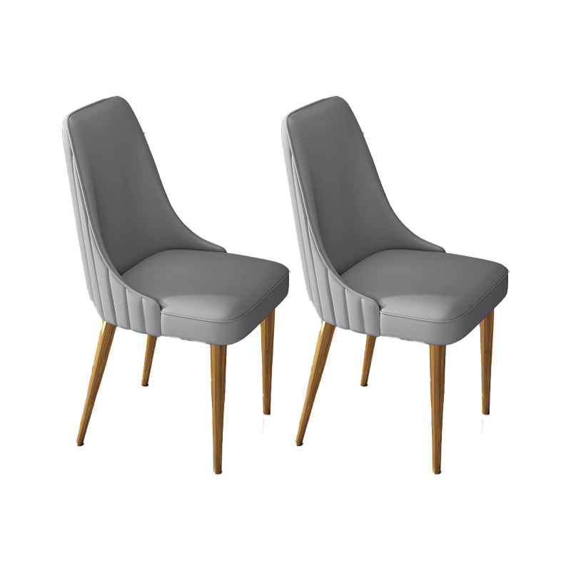 Silla de comedor de estilo glamorante silla de comedor de cuero para casa