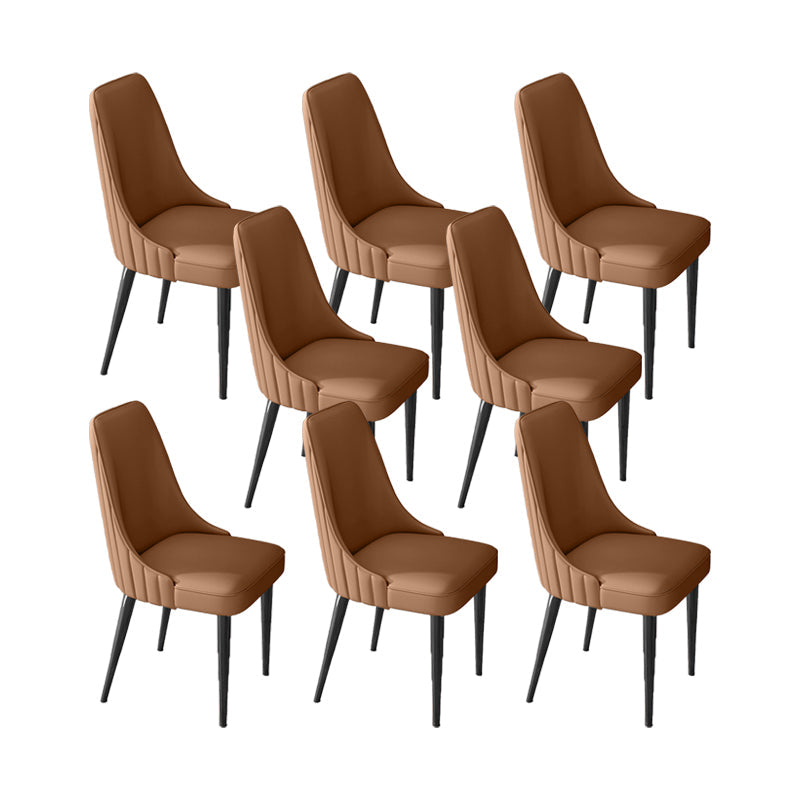 Silla de comedor de estilo glamorante silla de comedor de cuero para casa