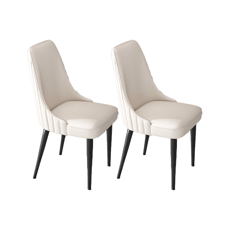 Silla de comedor de estilo glamorante silla de comedor de cuero para casa