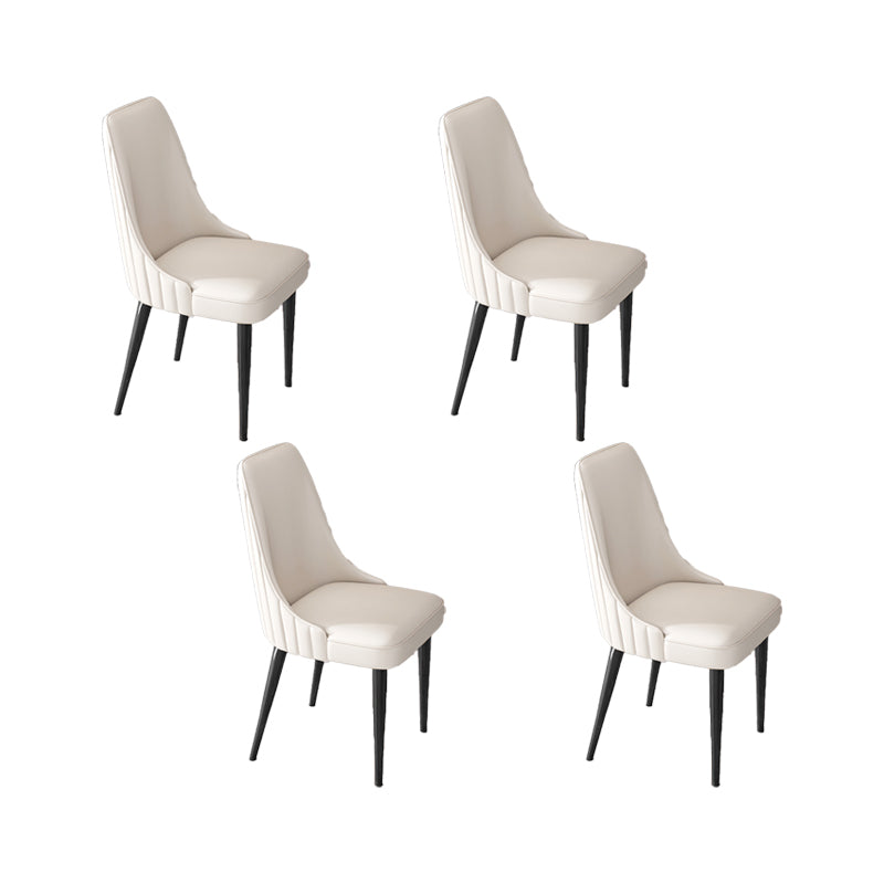 Silla de comedor de estilo glamorante silla de comedor de cuero para casa