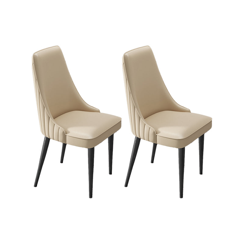 Silla de comedor de estilo glamorante silla de comedor de cuero para casa