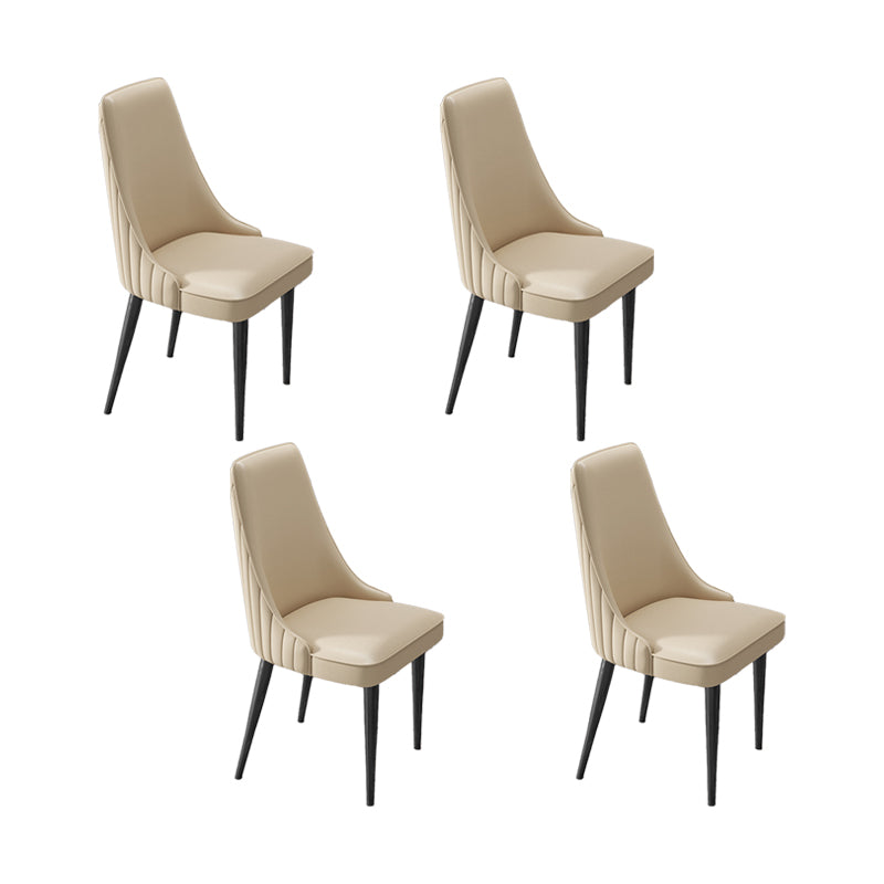 Silla de comedor de estilo glamorante silla de comedor de cuero para casa