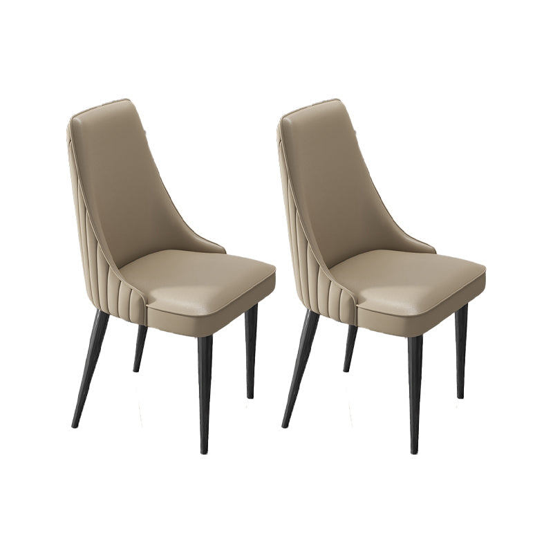 Silla de comedor de estilo glamorante silla de comedor de cuero para casa