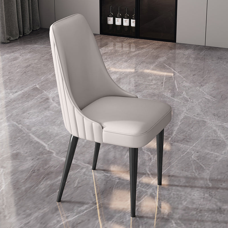 Silla de comedor de estilo glamorante silla de comedor de cuero para casa