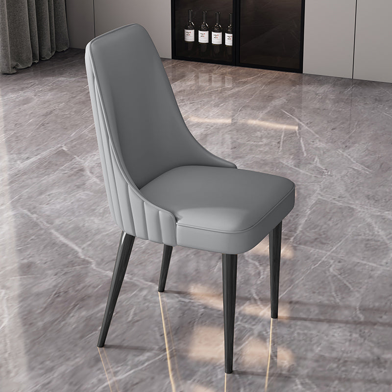 Silla de comedor de estilo glamorante silla de comedor de cuero para casa