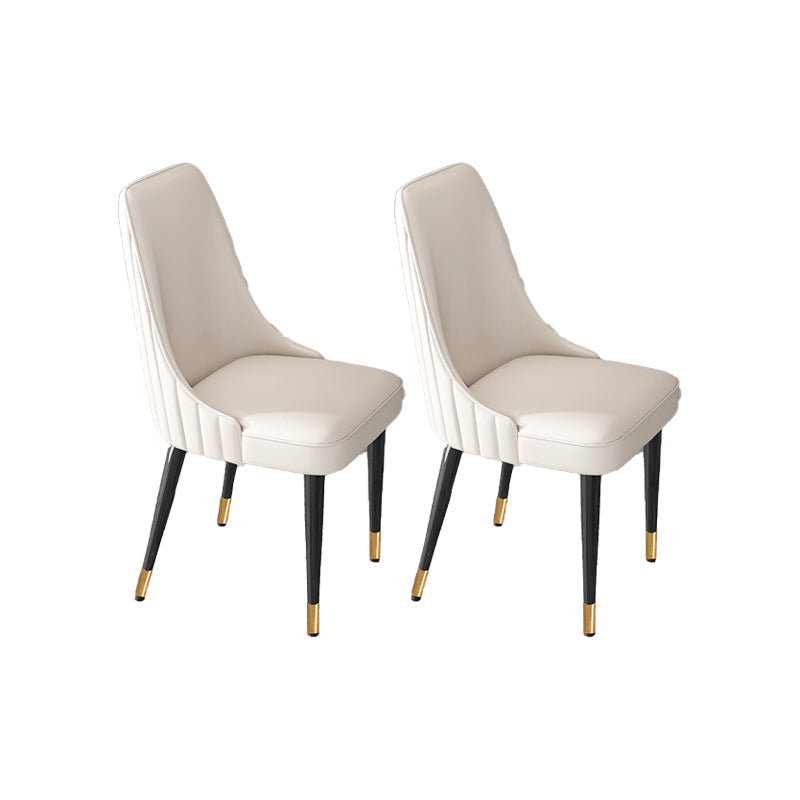 Silla de comedor de estilo glamorante silla de comedor de cuero para casa