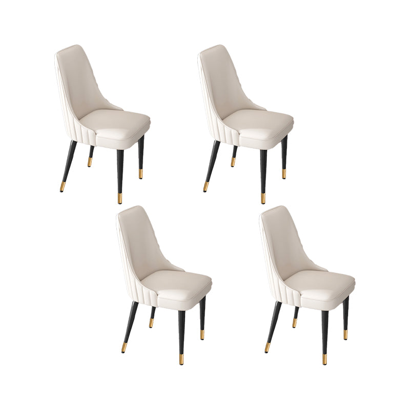 Silla de comedor de estilo glamorante silla de comedor de cuero para casa