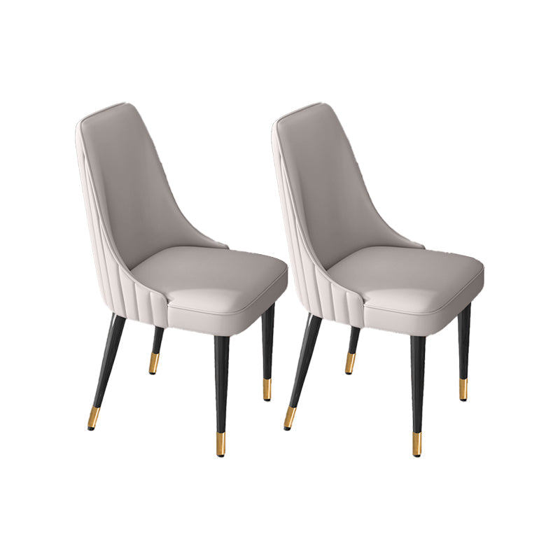 Silla de comedor de estilo glamorante silla de comedor de cuero para casa