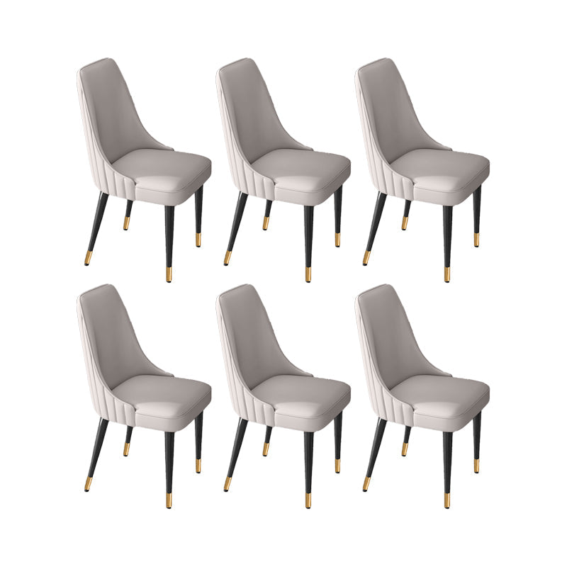 Silla de comedor de estilo glamorante silla de comedor de cuero para casa