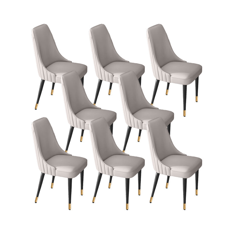 Silla de comedor de estilo glamorante silla de comedor de cuero para casa