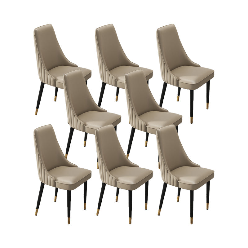 Silla de comedor de estilo glamorante silla de comedor de cuero para casa