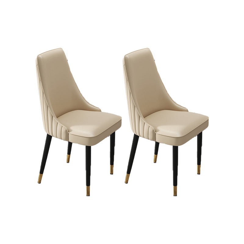 Silla de comedor de estilo glamorante silla de comedor de cuero para casa