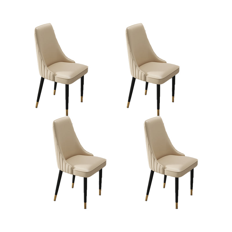 Silla de comedor de estilo glamorante silla de comedor de cuero para casa