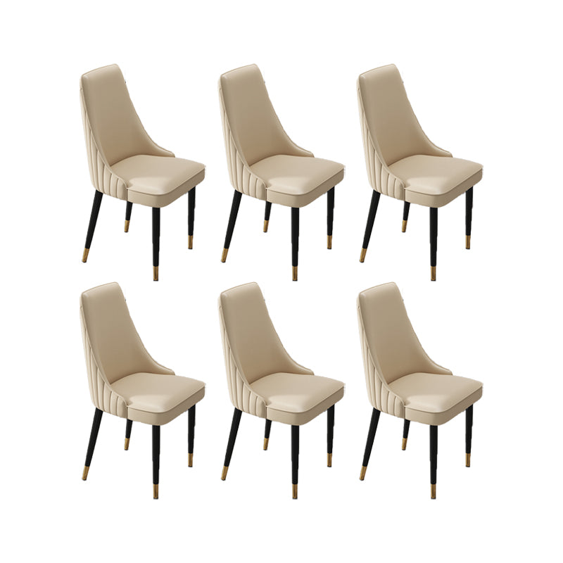 Silla de comedor de estilo glamorante silla de comedor de cuero para casa