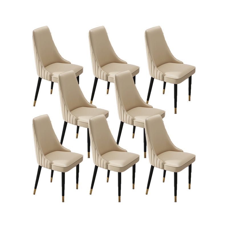 Silla de comedor de estilo glamorante silla de comedor de cuero para casa