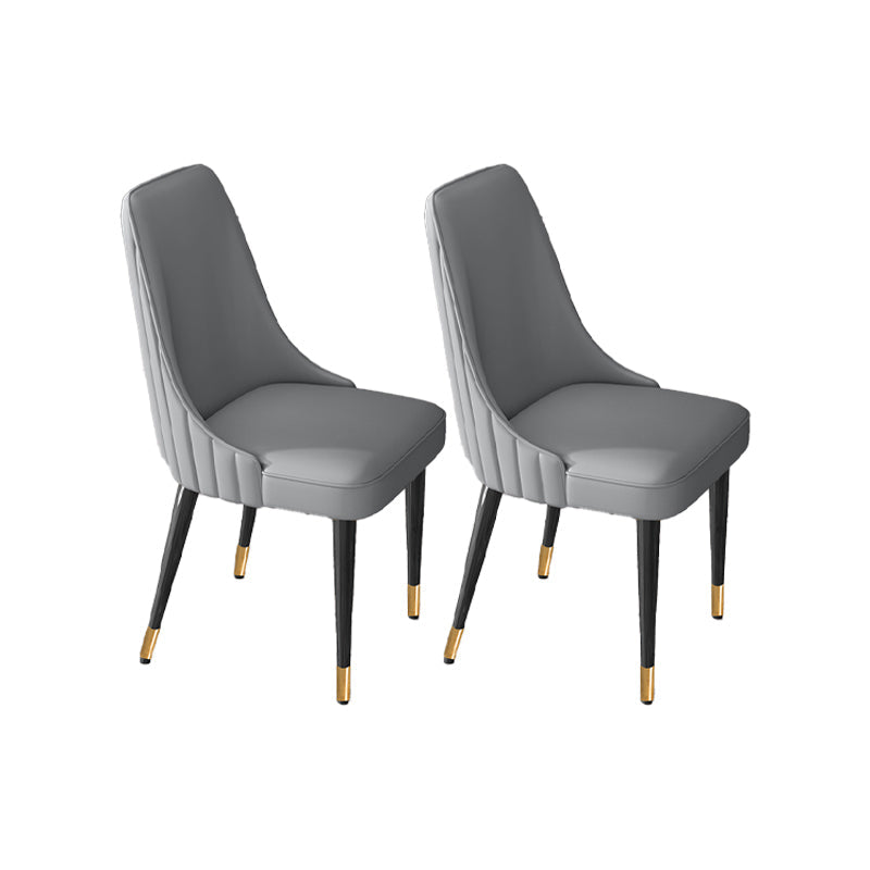 Silla de comedor de estilo glamorante silla de comedor de cuero para casa