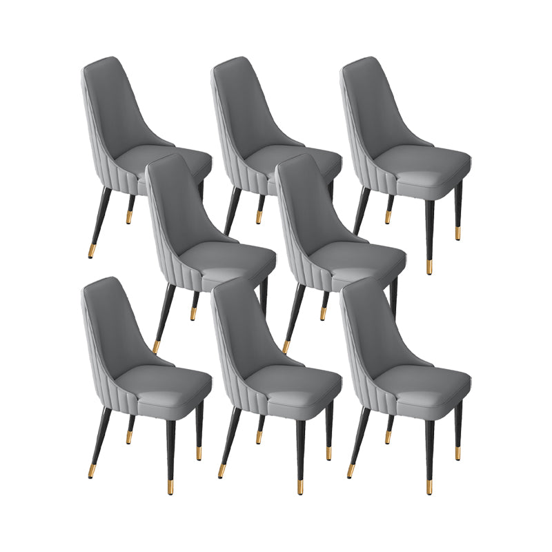 Silla de comedor de estilo glamorante silla de comedor de cuero para casa