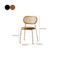Industrial Dining Chair Leather Metal Base Dining Chair for Home Clearhalo 'Dining Chairs' 'Dining Tables & Seating' 'dining_chair' 'furn' 'furn_dining_chair' 'Furniture' 'Kitchen & Dining Furniture' 7014430