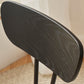 Silla lateral de estilo industrial Silla de comedor tapizada con base de metal