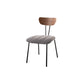 Silla lateral de estilo industrial Silla de comedor tapizada con base de metal