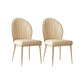 Nordic Style Metal Side Chair Gold Base Side Dining Chair for Home Use