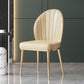 Nordic Style Metal Side Chair Gold Base Side Dining Chair for Home Use