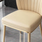 Nordic Style Metal Side Chair Gold Base Side Dining Chair for Home Use