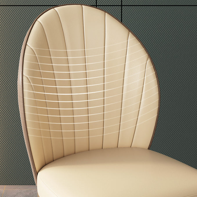 Nordic Style Metal Side Chair Gold Base Side Dining Chair for Home Use