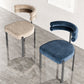 Nordic Style Colorful Side Chair Flannelette Side Dining Chair for Home Use Clearhalo 'Dining Chairs' 'Dining Tables & Seating' 'dining_chair' 'furn' 'furn_dining_chair' 'Furniture' 'Kitchen & Dining Furniture' 7014615