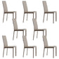 Modern Simple Side Chair Faux Leather Side Dining Chair for Home Use Cream Gray 8 Piece Set Clearhalo 'Dining Chairs' 'Dining Tables & Seating' 'dining_chair' 'furn' 'furn_dining_chair' 'Furniture' 'Kitchen & Dining Furniture' 7014692
