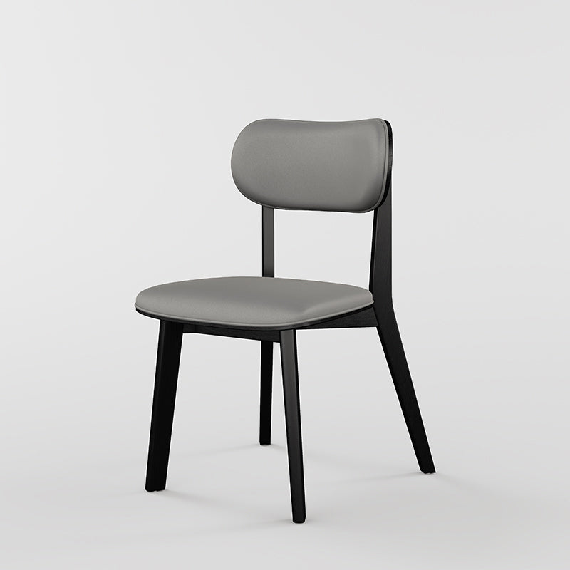 Modern Simple Side Chair Wooden Base Side Dining Chair for Home Use